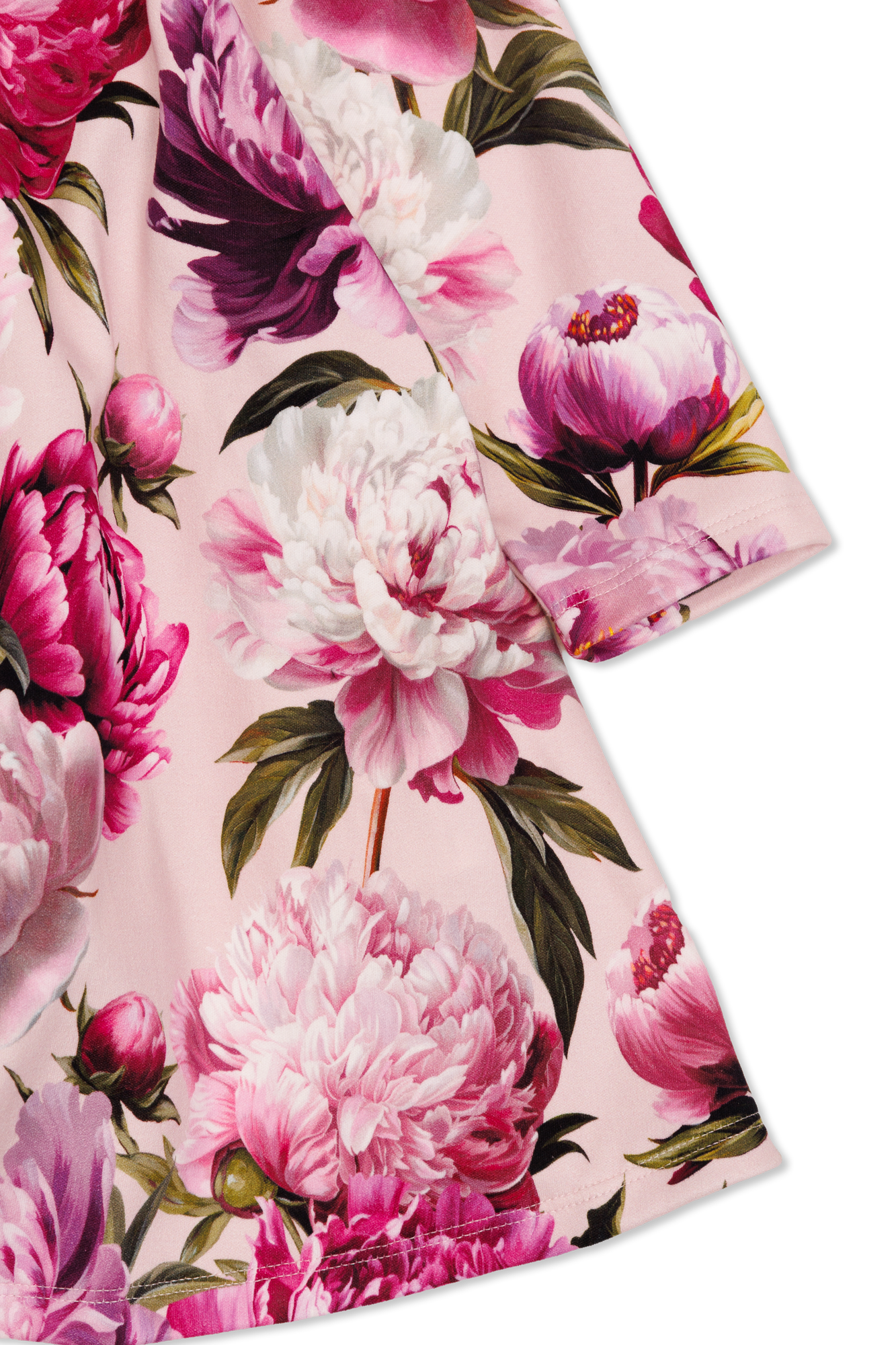 Pink Dress with floral motif Dolce & Gabbana Kids - Vitkac